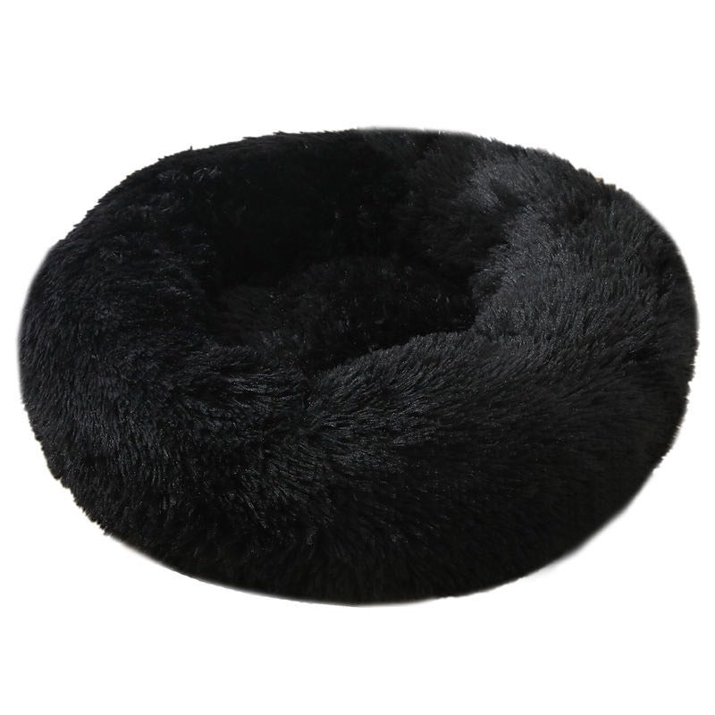 Calming Pet Bed in Midnight Black